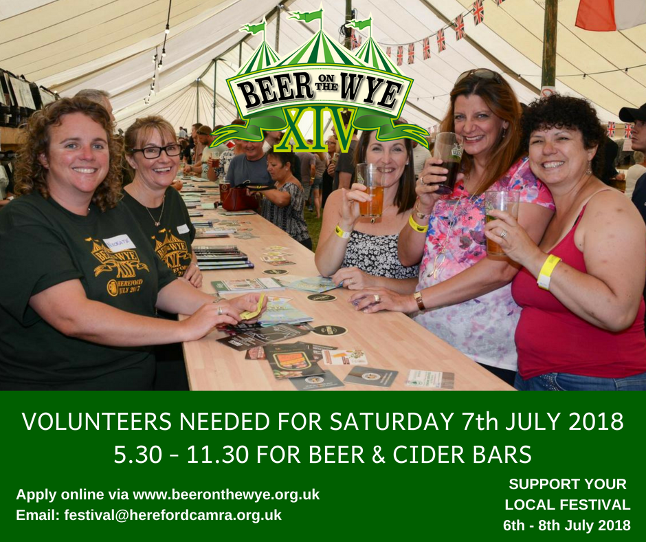 Beer On The Wye Festival Looking For Volunteers