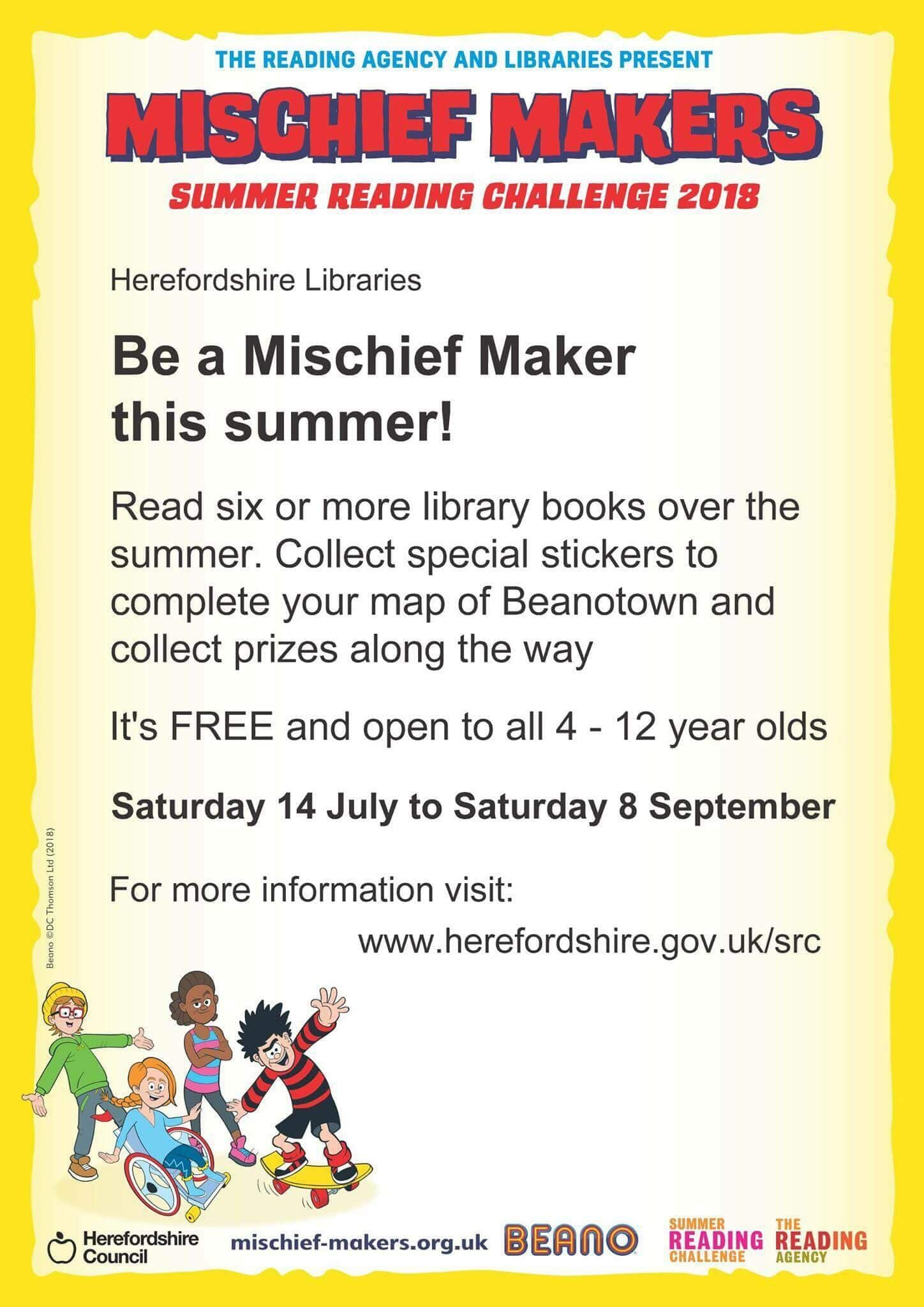 Summer Activities at Herefordshire Libraries
