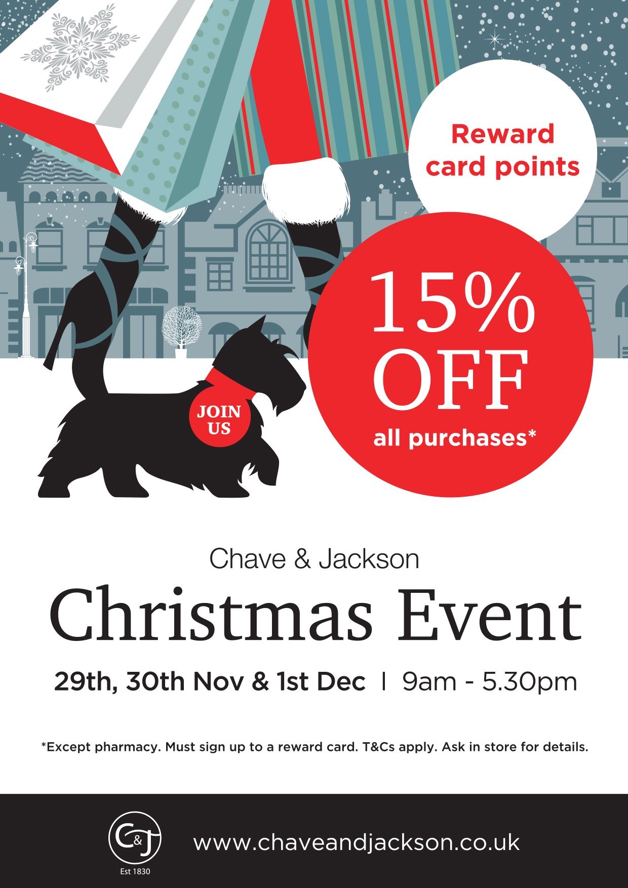 Chave & Jackson Christmas Event – 15% off purchases