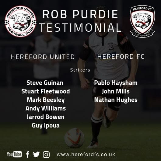 FOOTBALL | Bowen & Ipoua included in squad for Purdie Testimonial