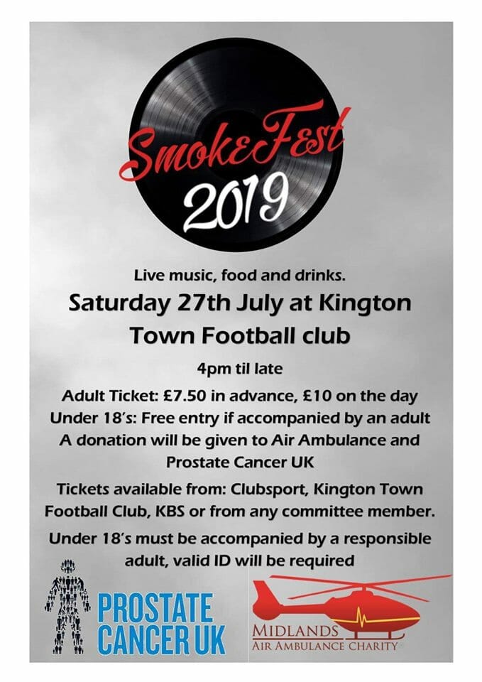 WHAT’S ON? | Smokefest 2019 – Kington Town Football Club