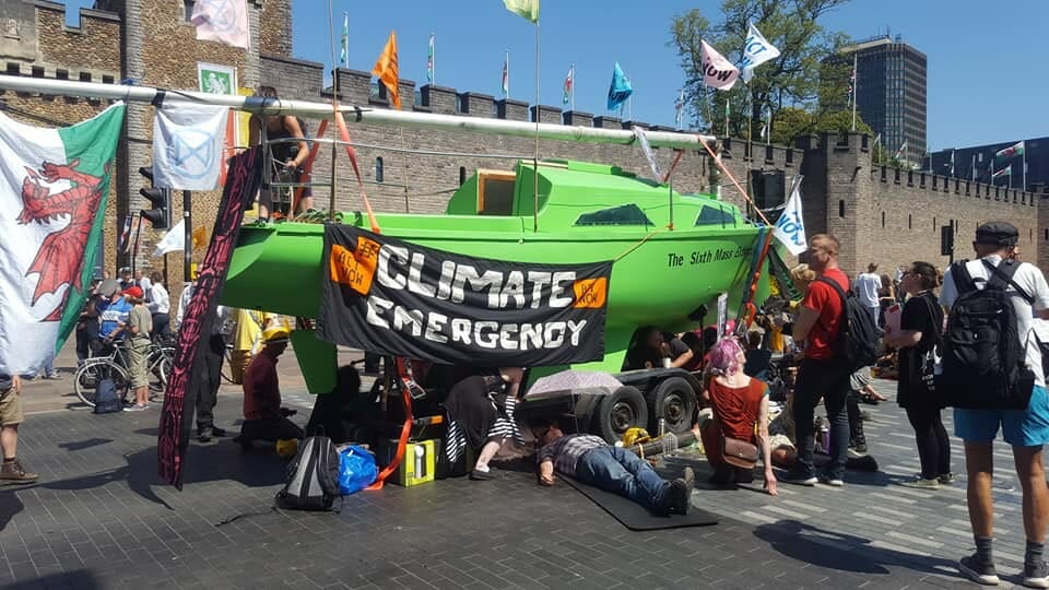 NEWS | Extinction Rebellion Herefordshire members join Cardiff protest