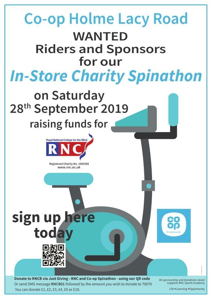 WHAT’S ON | Co-Op Holme Lacy Road to host charity spinathon