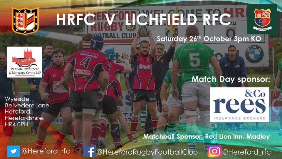 RUGBY | Hereford take on Lichfield at Wyeside
