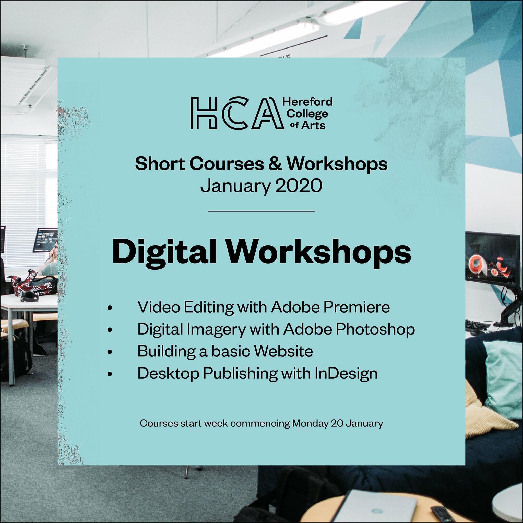 EDUCATION | Digital Short Courses at Hereford College of Arts
