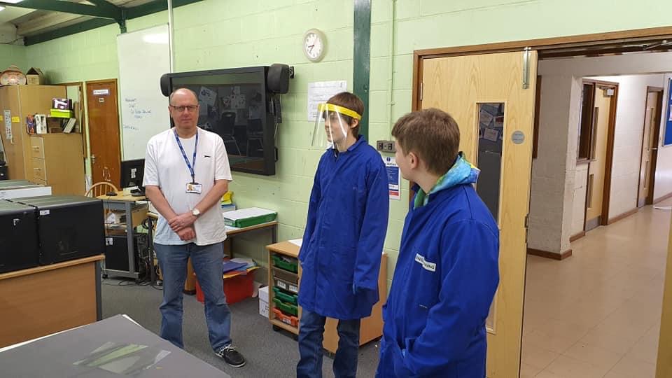 COMMUNITY | Students and staff at John Kyrle High School make visors to help the NHS