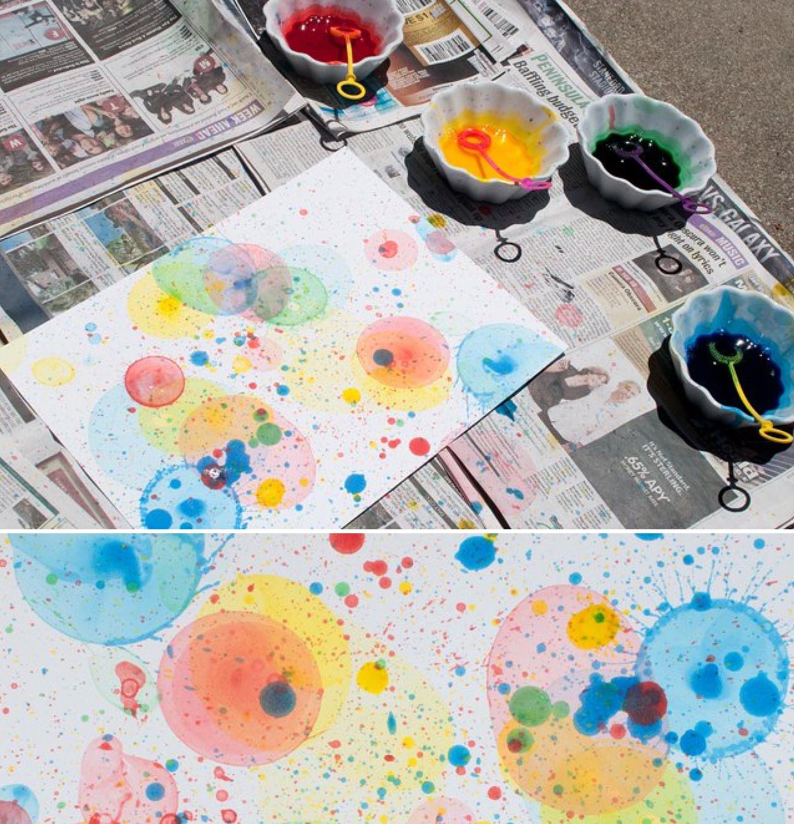 ACTIVITIES | Create a masterpiece with bubbles!