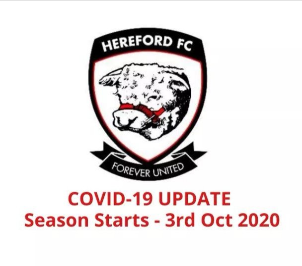 FOOTBALL | Hereford FC confirm that season is scheduled to start on 3rd October