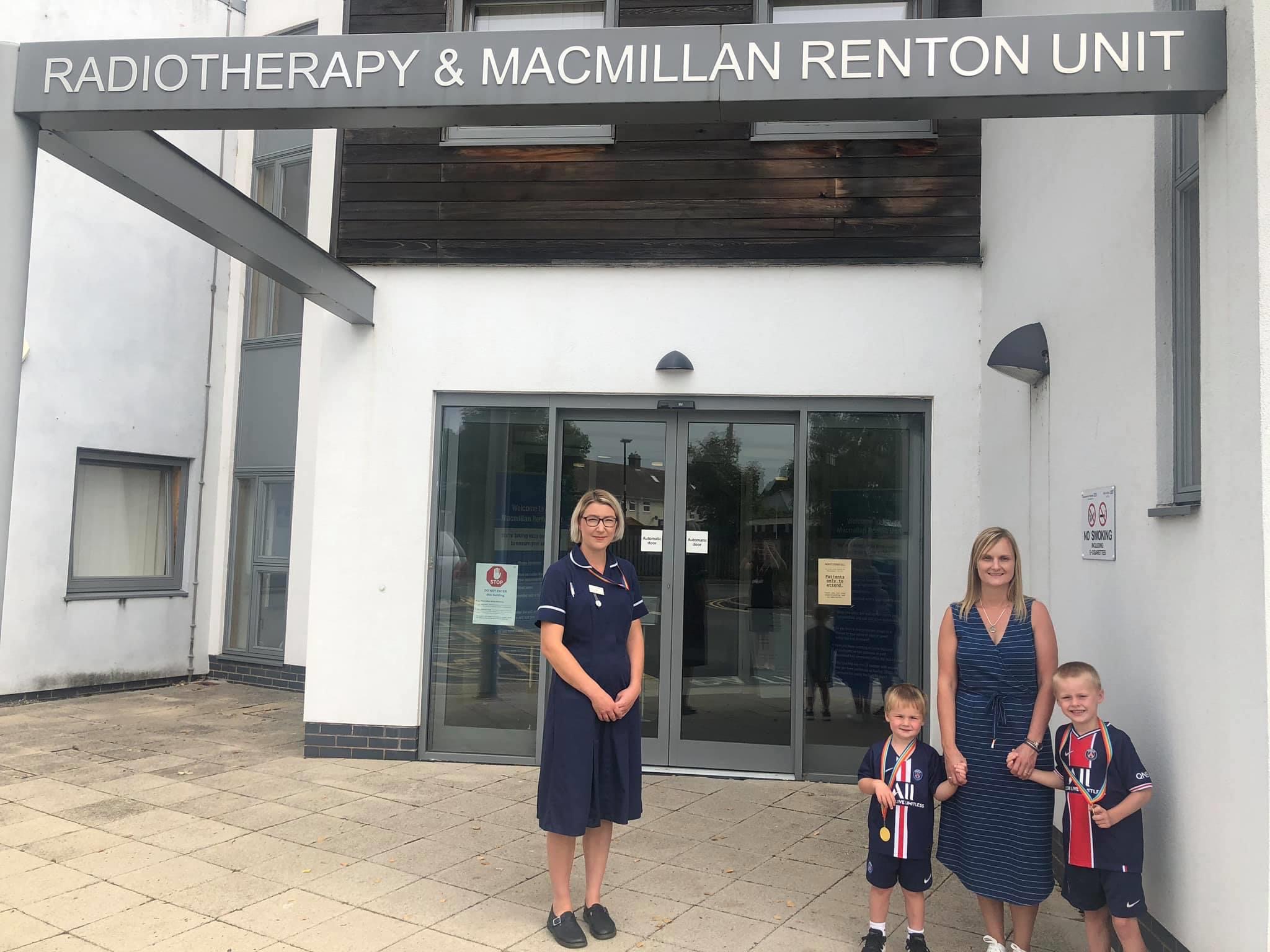 NEWS | Charlie and his brother Henry raise £310 for the Macmillan Renton Unit