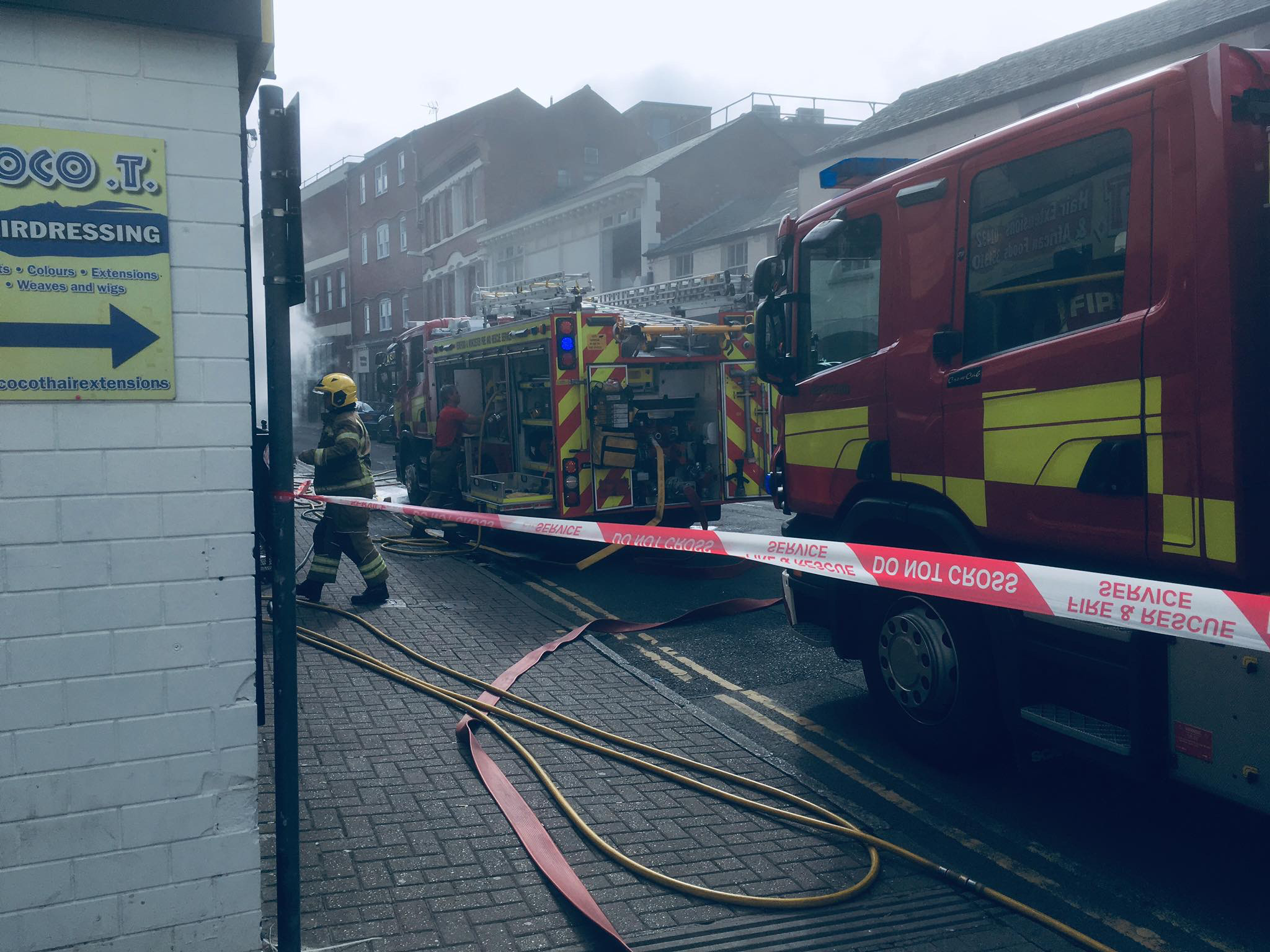 NEWS | Fire crews deal with fire in Union Street Hereford