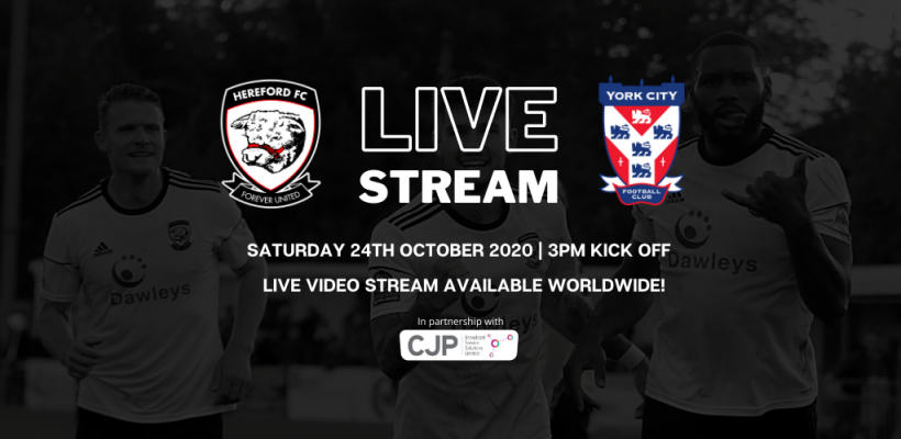 FOOTBALL | Watch Hereford FC vs. York City this Saturday