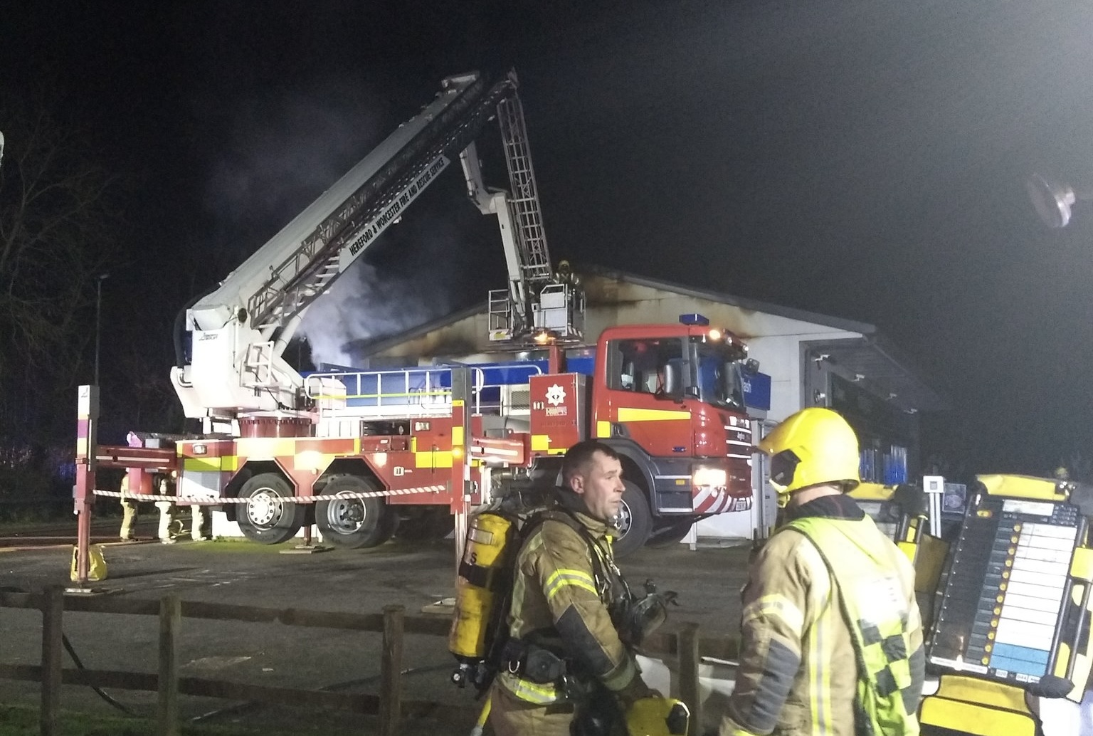 NEWS | Fire crews tackle petrol station fire in Herefordshire