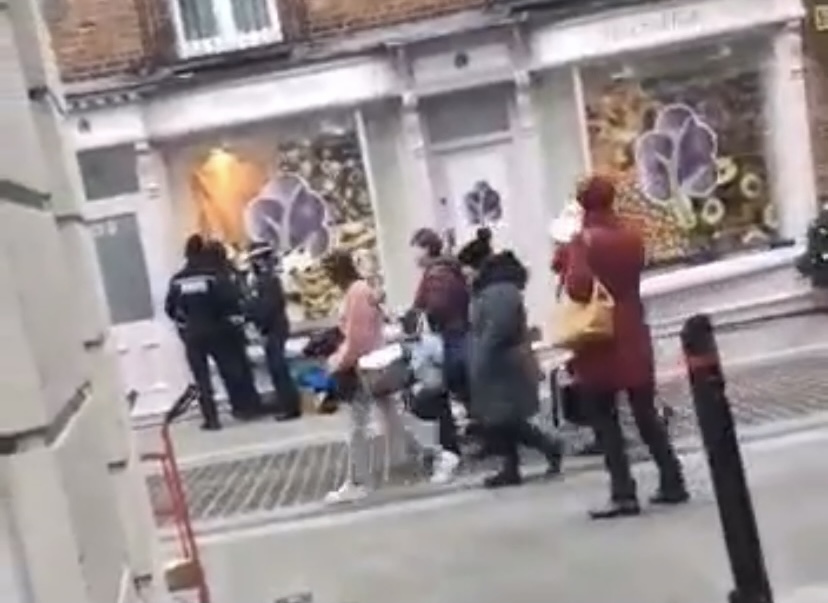 VIDEO | Police arrest beggar in Hereford after warning public