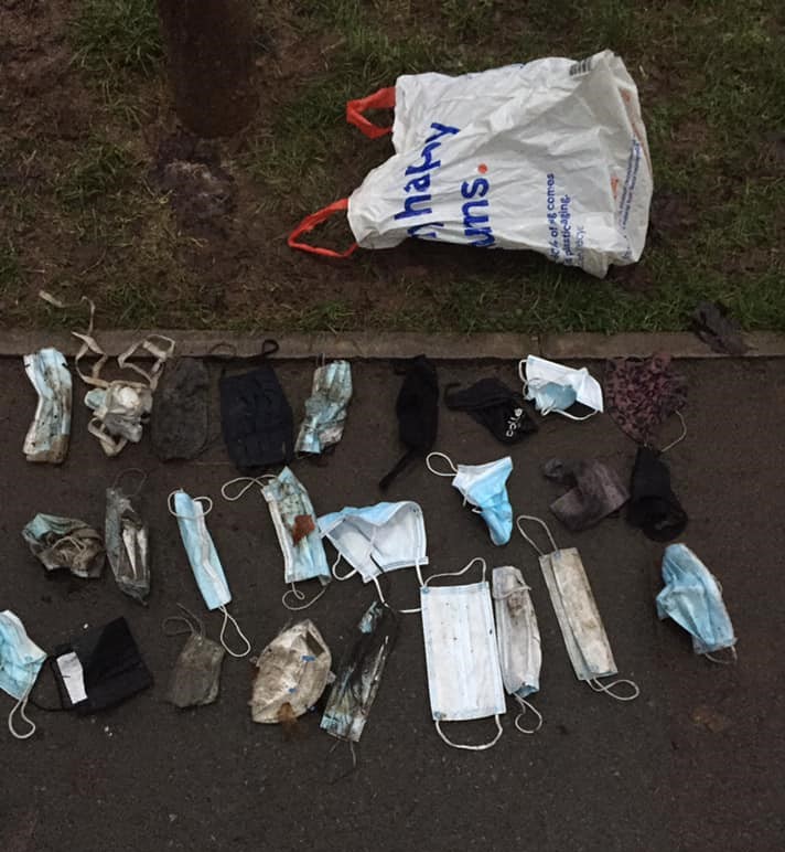 NEWS | 7 bags of rubbish and 26 masks collected during litter pick of Belmont Road in Hereford