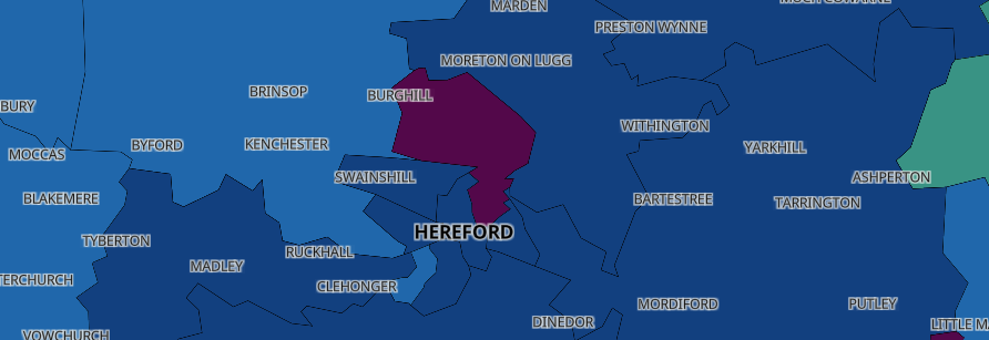 NEWS | One area of Herefordshire has a COVID-19 infection rate above 650 cases per 100,000 population