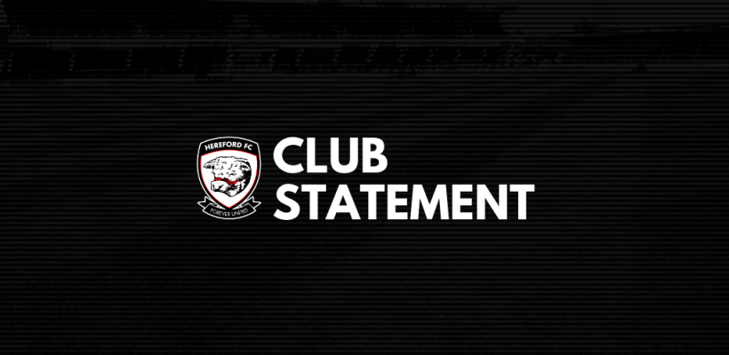 FOOTBALL | Club statement from Hereford FC on FA investigation