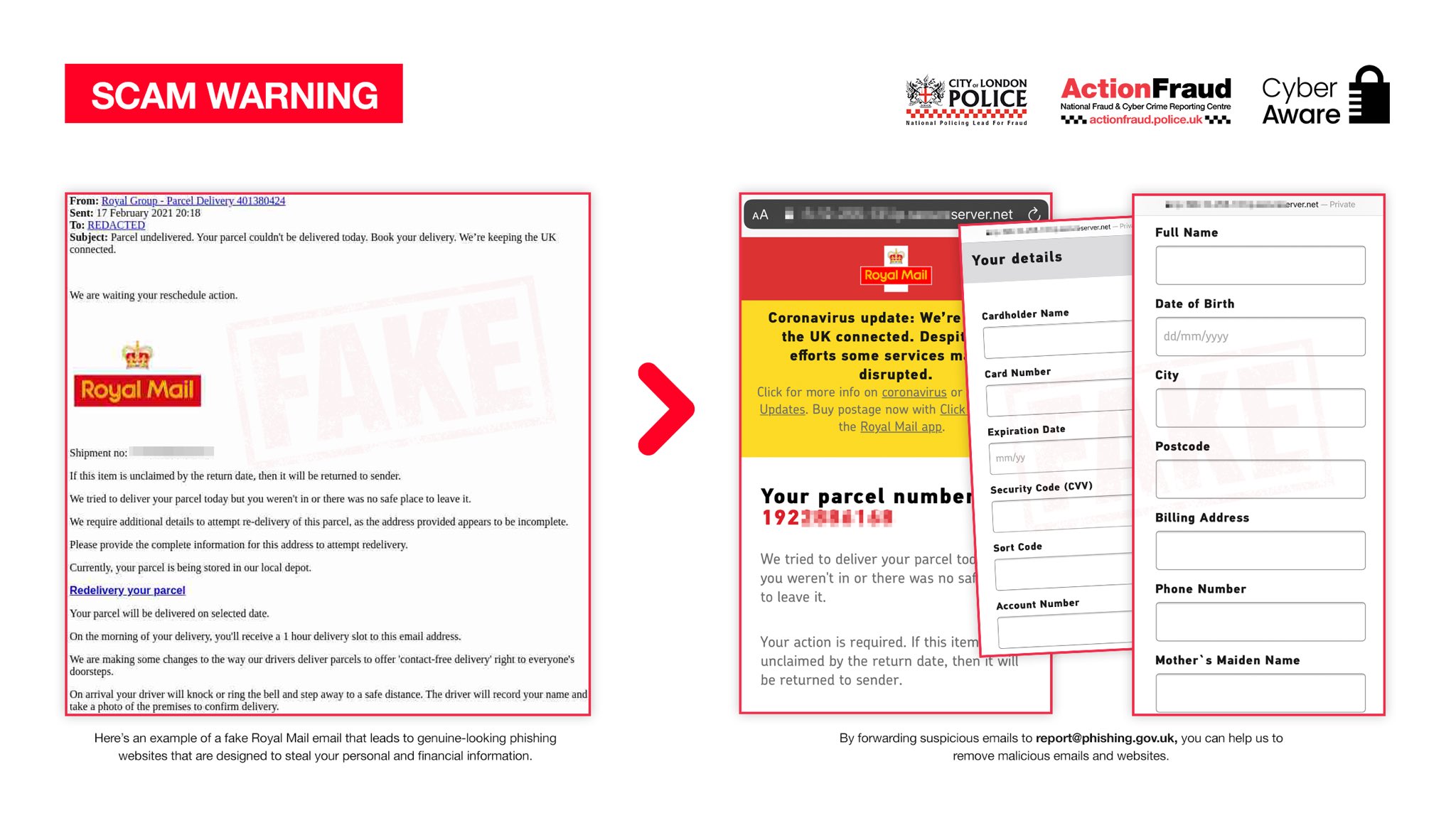 NEWS | Police issue warning after residents targeted by fake Royal Mail emails