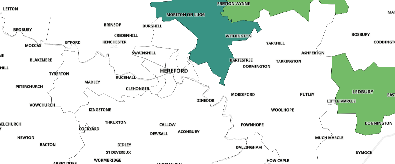 NEWS | These are the areas of Herefordshire that have recorded COVID-19 cases over recent seven day period