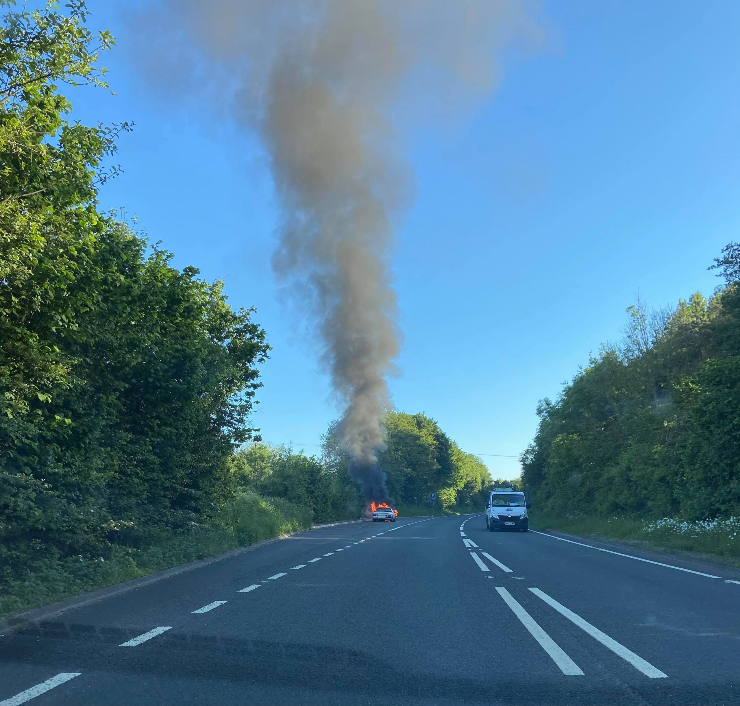 NEWS | Emergency services called to car fire in Herefordshire