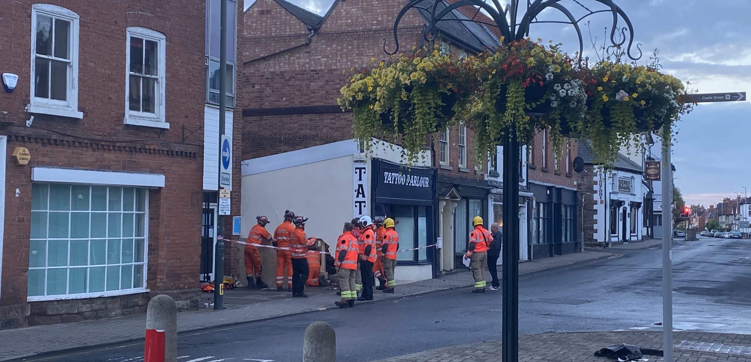 LATEST | Hereford & Worcester Fire and Rescue Service provide update after car hits building in Hereford