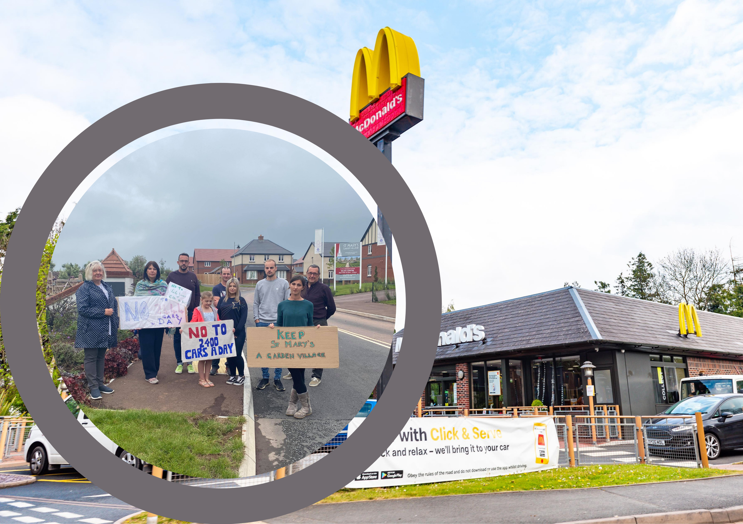 NEWS | Residents of new housing estate in Ross-on-Wye share concerns over plans for a 24 hour McDonald’s Drive-Thru