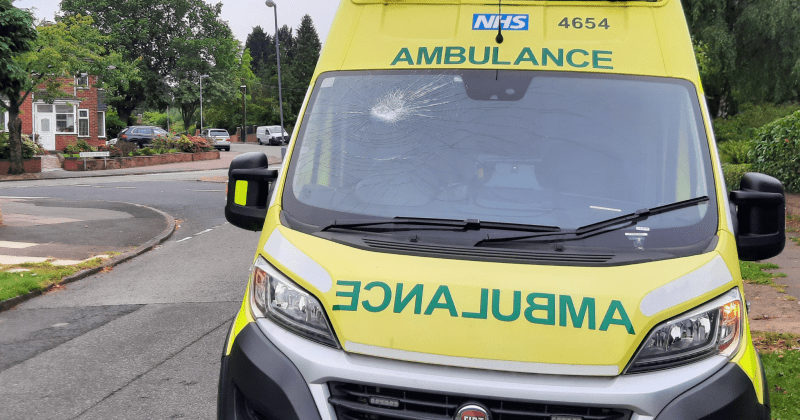 REGIONAL NEWS | Ambulance windscreen damaged by object thrown at it while on blue light journey