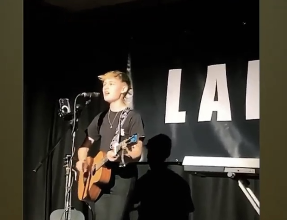 MUSIC | 14-year-old Singer Songwriter Lake made his gig debut on Sunday and it was a huge success