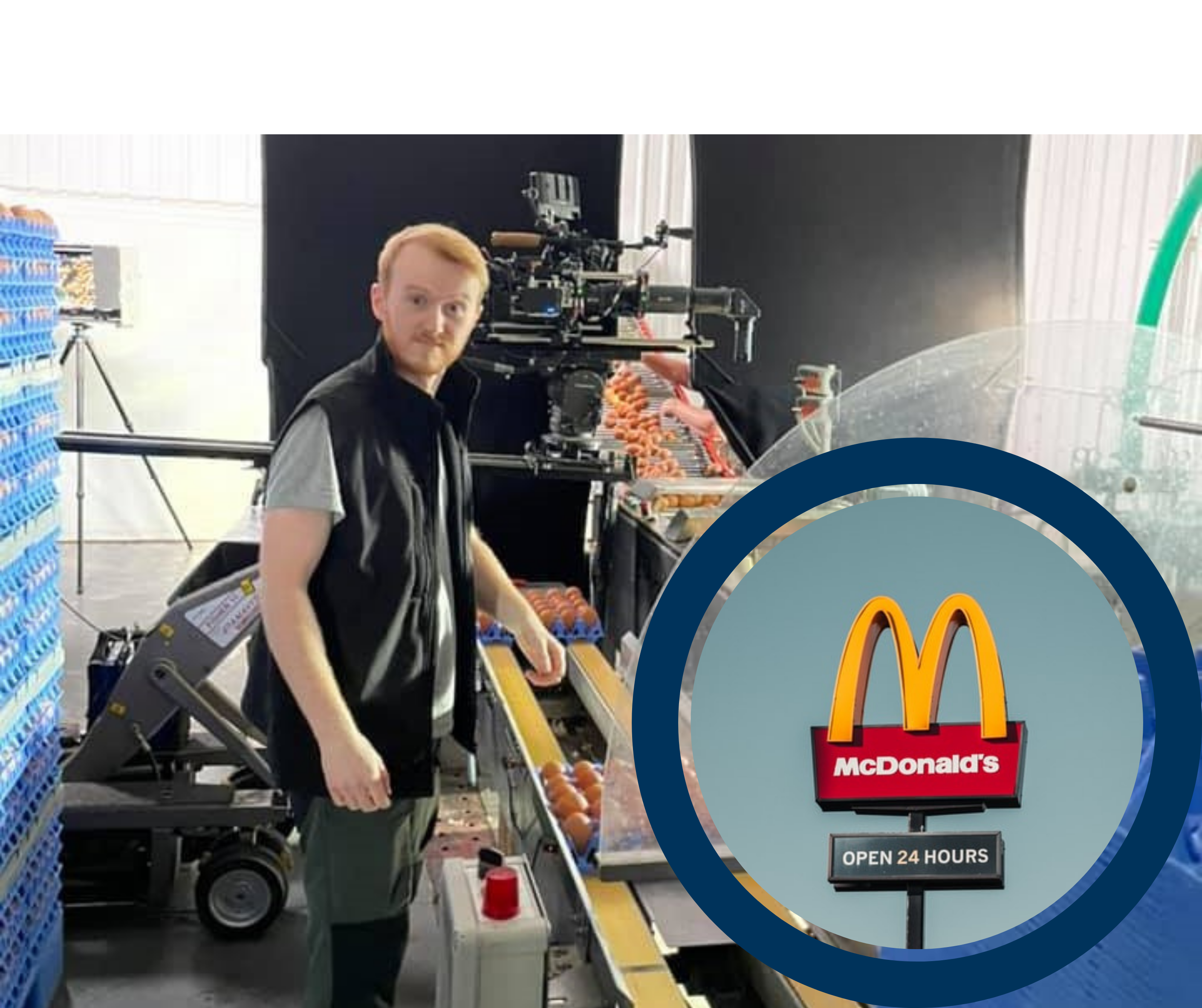 NEWS | Eggcellent! McDonald’s films advert on Herefordshire farm