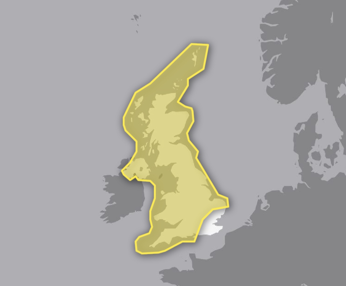 NEWS | Met Office brings weather warning forward to Saturday with 60mph gusts, rain, sleet and snow likely