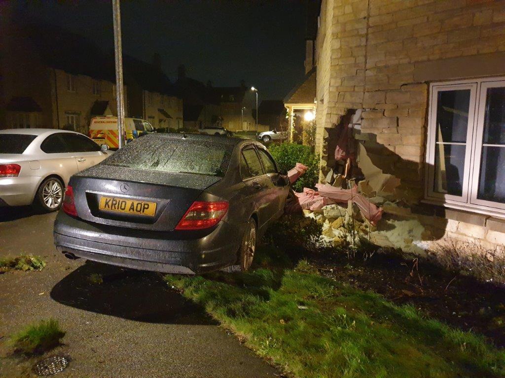 NEWS | Police issue appeal after car smashes into a house causing significant damage