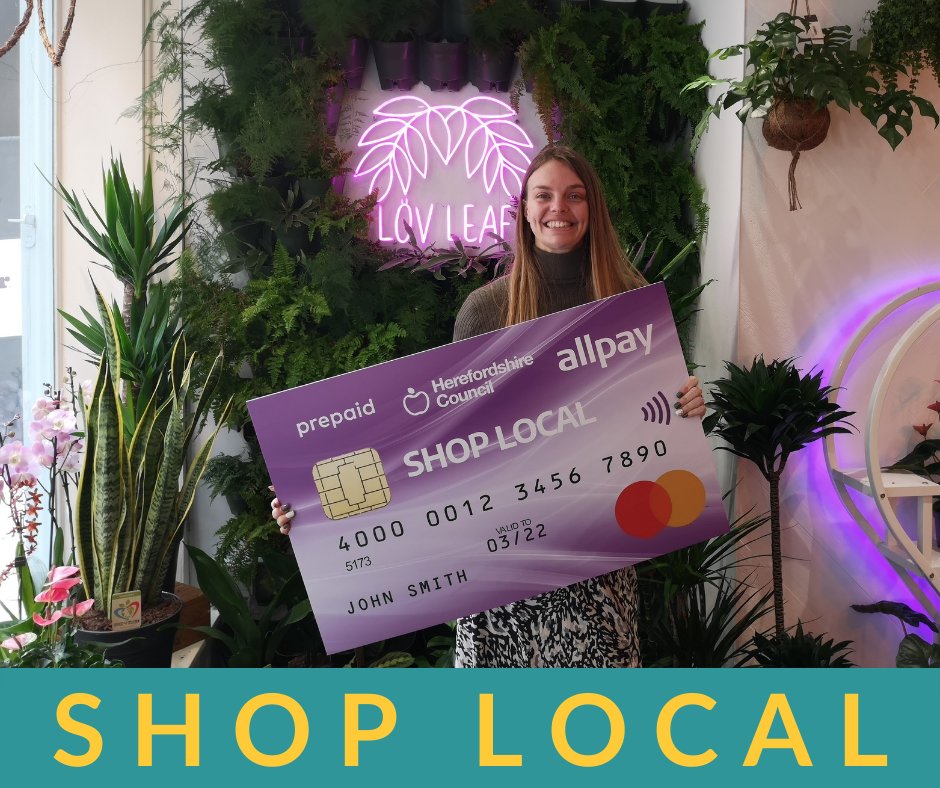 NEWS | Reports that Herefordshire Council has added £10 to the Shop Local prepaid cards to spend at local businesses