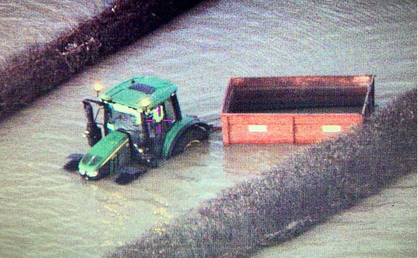 NEWS | Man rescued after spending 10 hours trapped in tractor by floodwater
