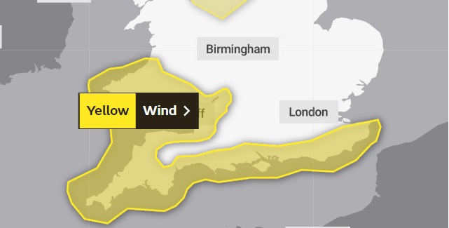 NEWS | Wind warning issued for a small corner of Herefordshire with heavy rain and squally winds likely later