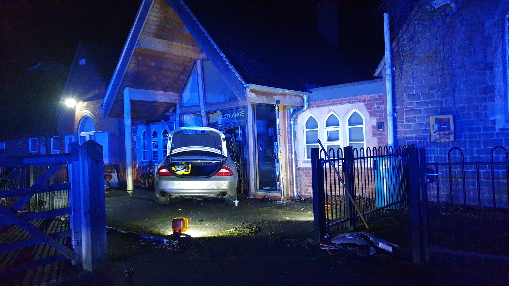 NEWS | Significant damage after car crashes into a school building in Herefordshire