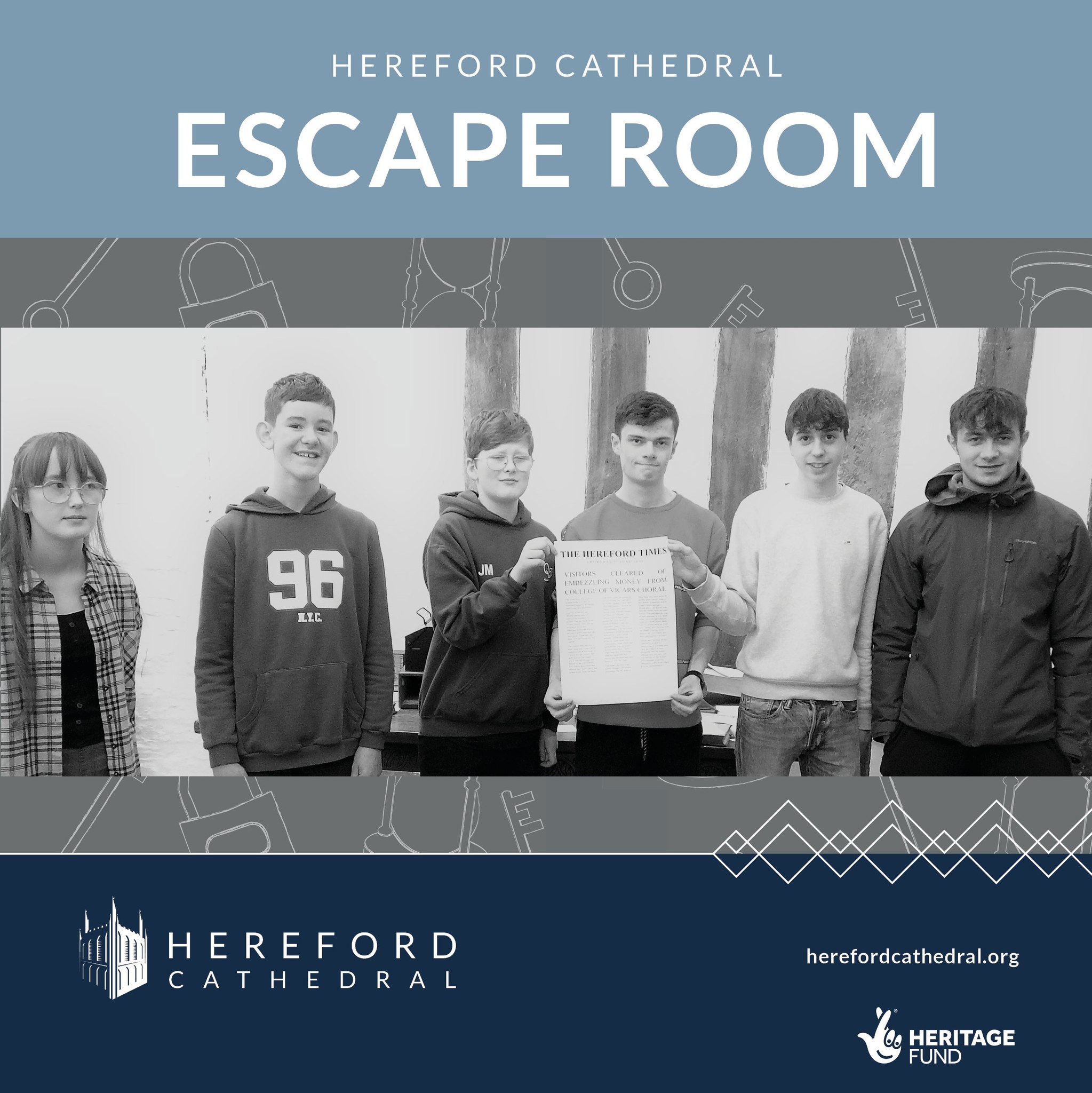 FEATURED | Excitement as Escape Room launched at Hereford Cathedral thanks to National Lottery funding – BOOK NOW