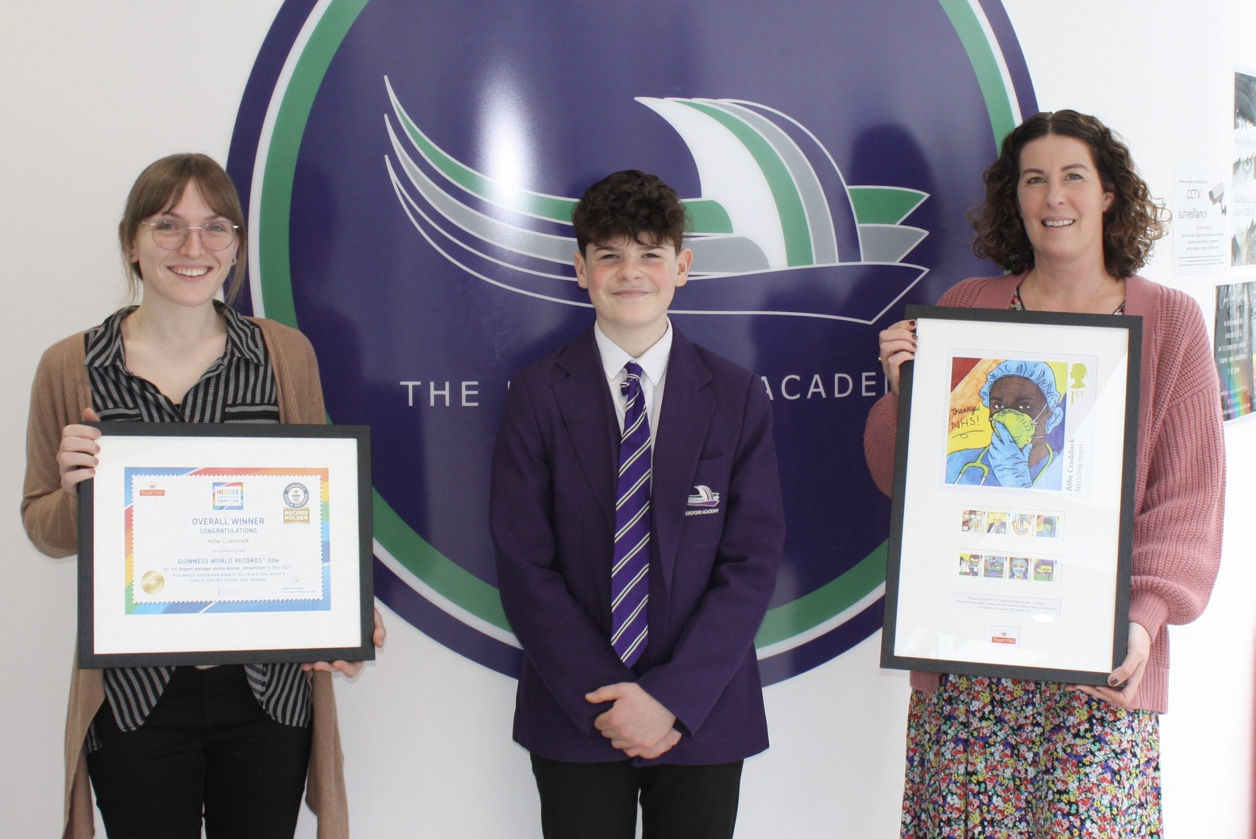 NEWS | Year 9 pupil at Hereford Academy is national winner of Royal Mail Stamp design competition