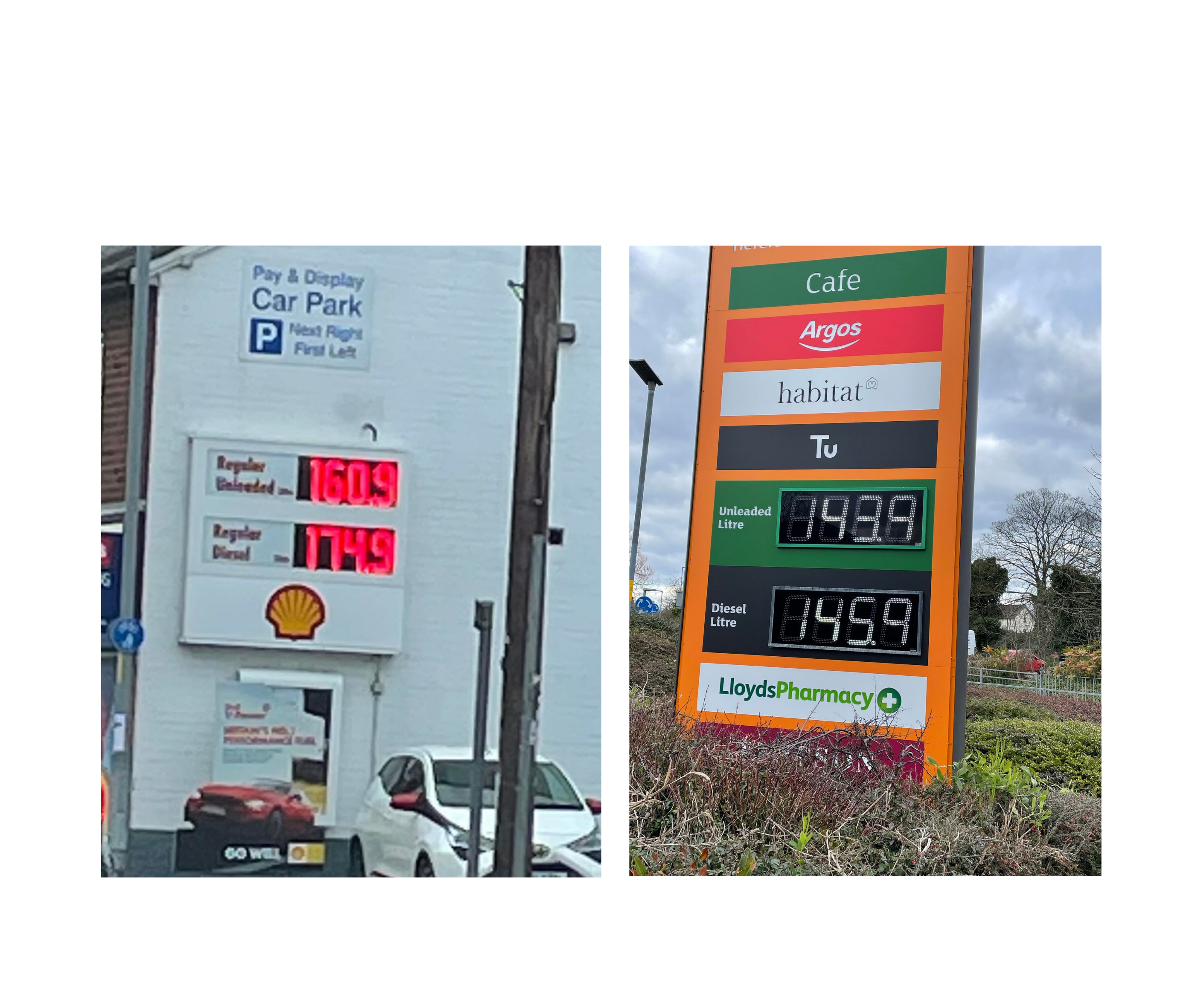 NEWS | Almost a 30p per litre price difference in price of diesel at two petrol stations just half a mile apart