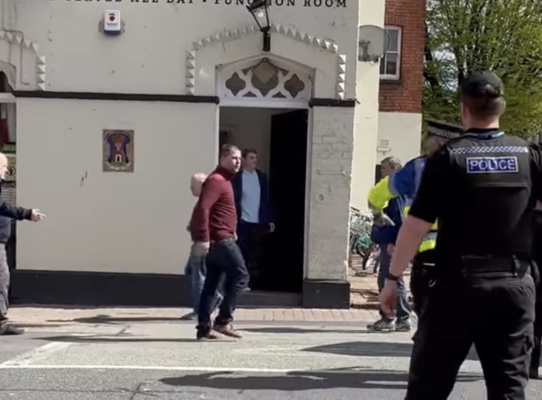 VIDEO | Further footage as arrests were made after disorder broke out in Hereford on Friday afternoon
