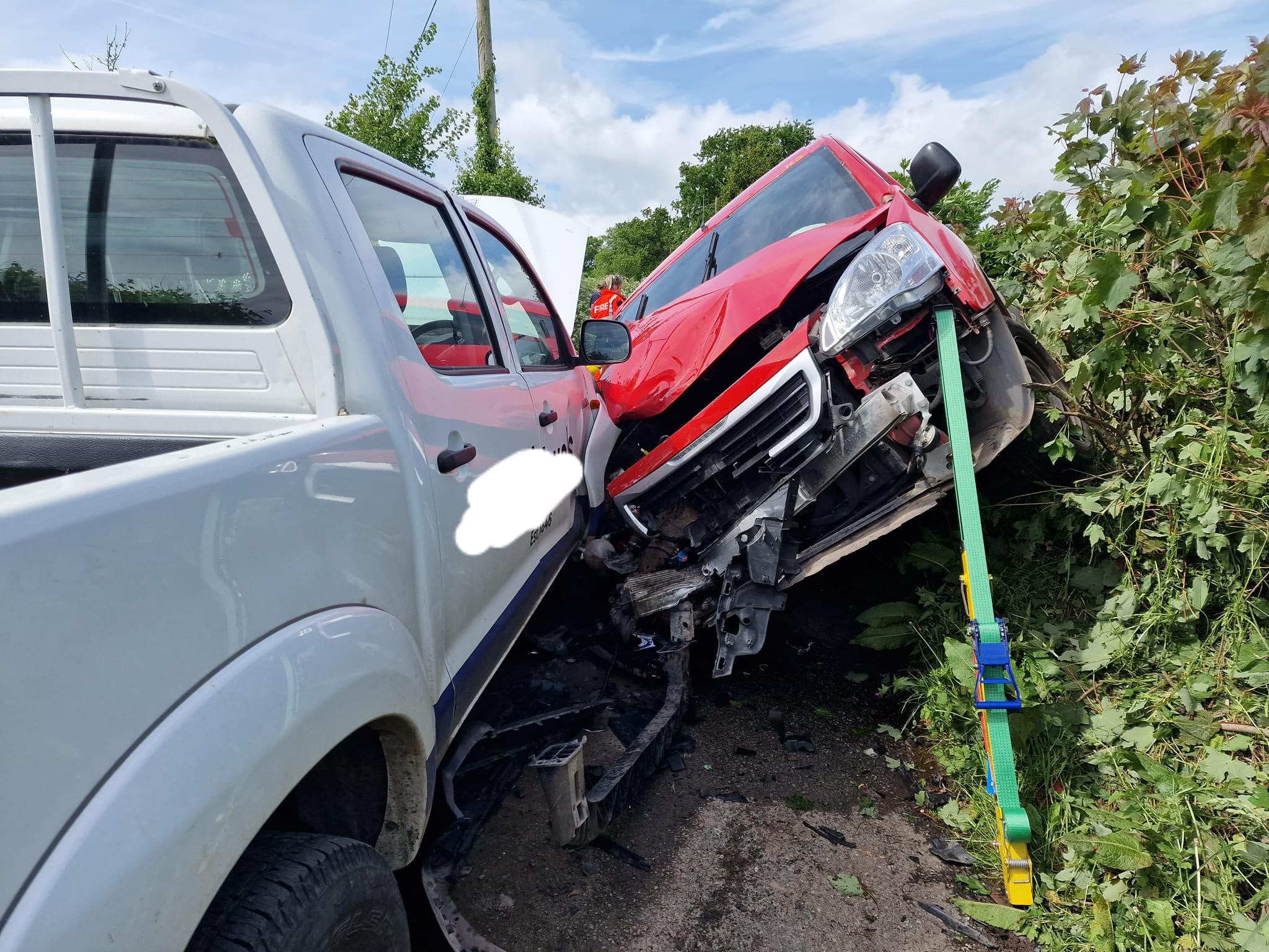 NEWS | Emergency services called to collision in area where overgrown verges have reduced visibility