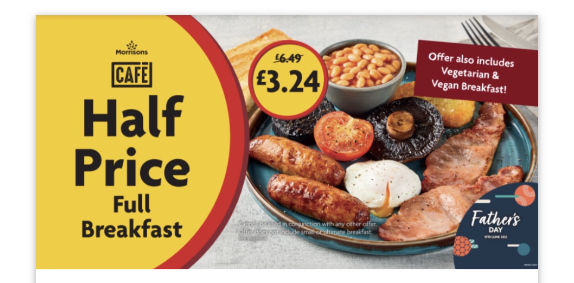 NEWS | Morrisons offering half price breakfast treat this week and on Father’s Day