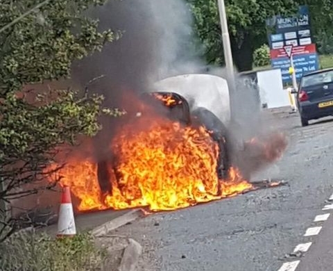 NEWS | Local man described as a hero for his quick actions after car fire on busy route near Hereford