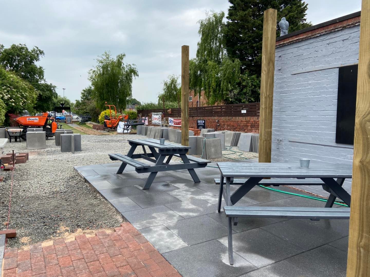 GALLERY | Extensive refurbishment of beer garden taking place at a popular pub in Hereford