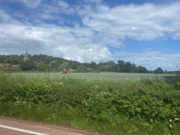 NEWS | Air Ambulance called to collision on a main route in Herefordshire this afternoon