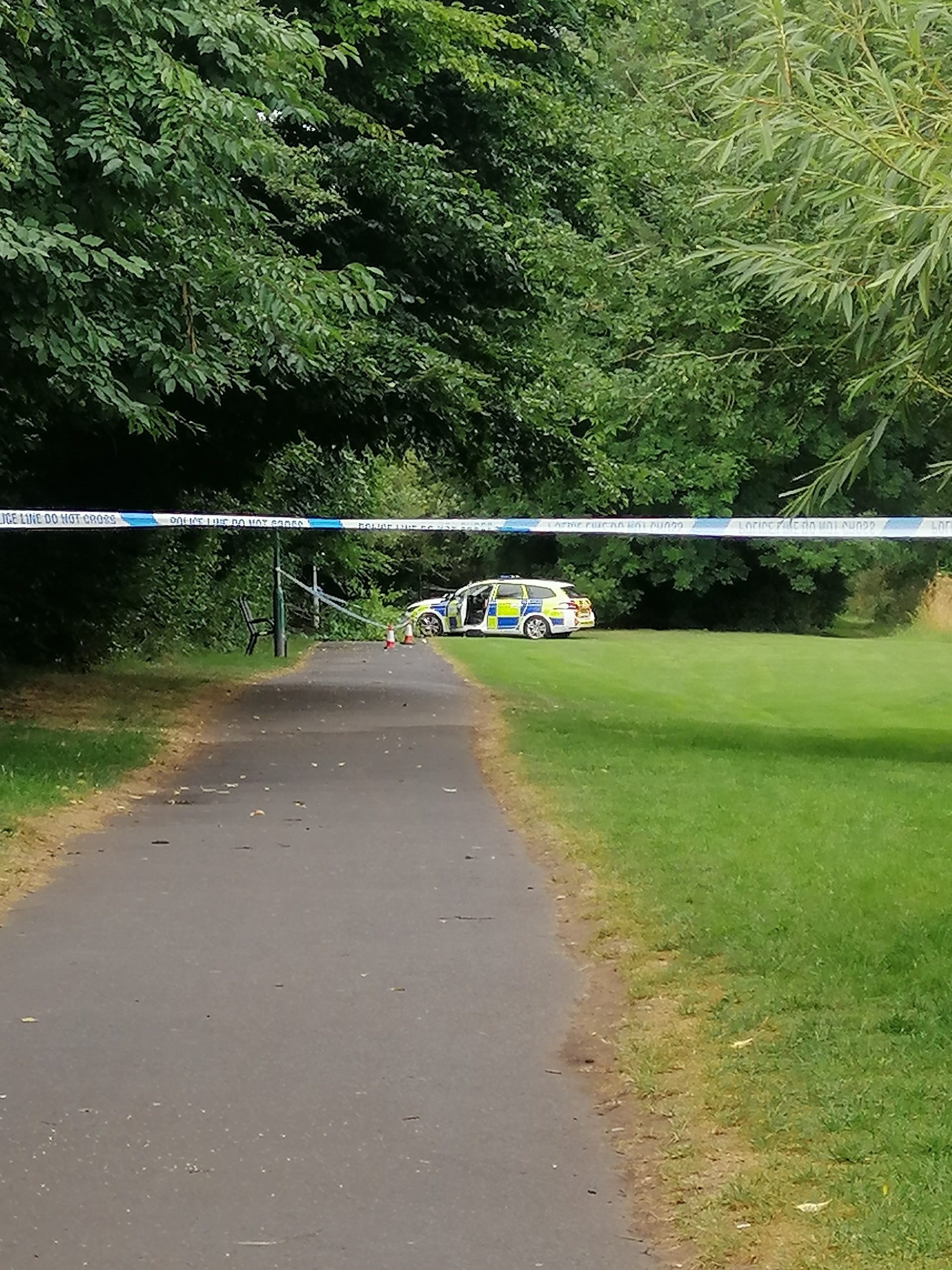 NEWS | Police cordon in place on riverside path in Hereford this morning