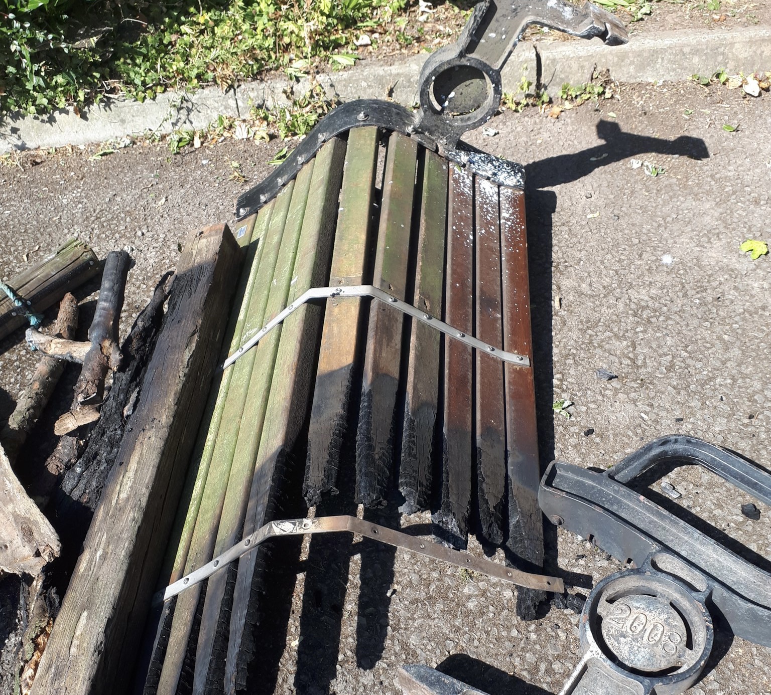 NEWS | Police appeal after a memorial bench was destroyed in an arson attack in Herefordshire