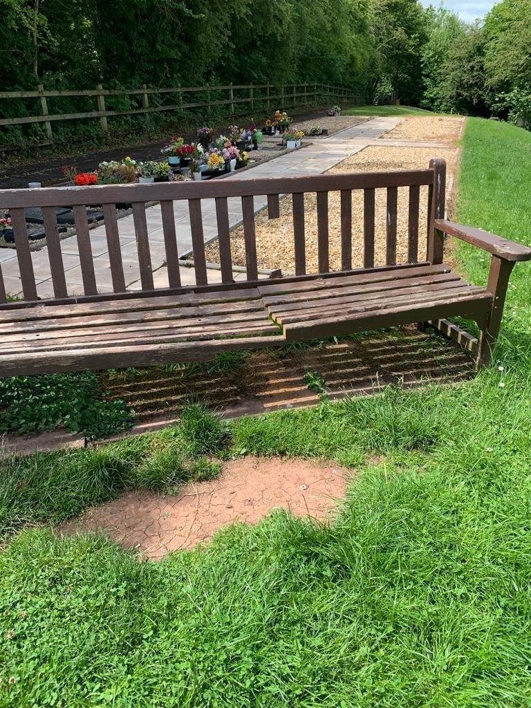 NEWS | Town Council appeals for information after a wooden bench was vandalised in a local cemetery