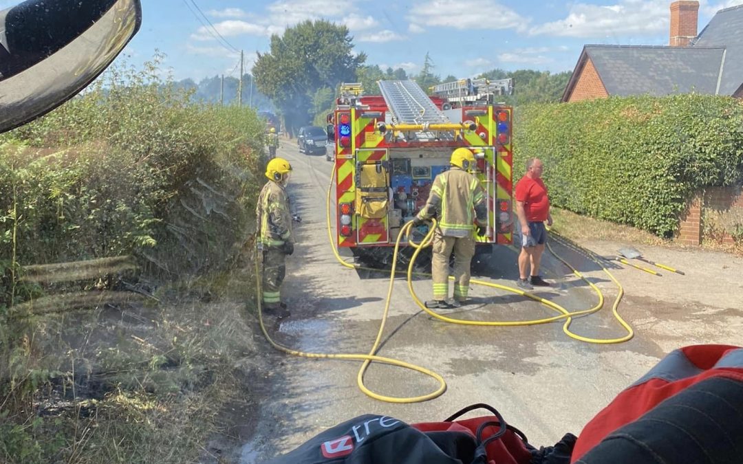 NEWS | Fire crews from across the area help to tackle a wildfire near the Herefordshire border