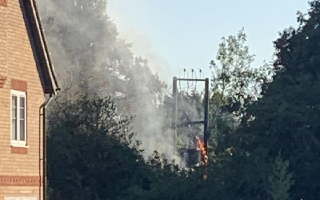 NEWS | Concern as wildfire spreads close to houses in a Herefordshire village this evening