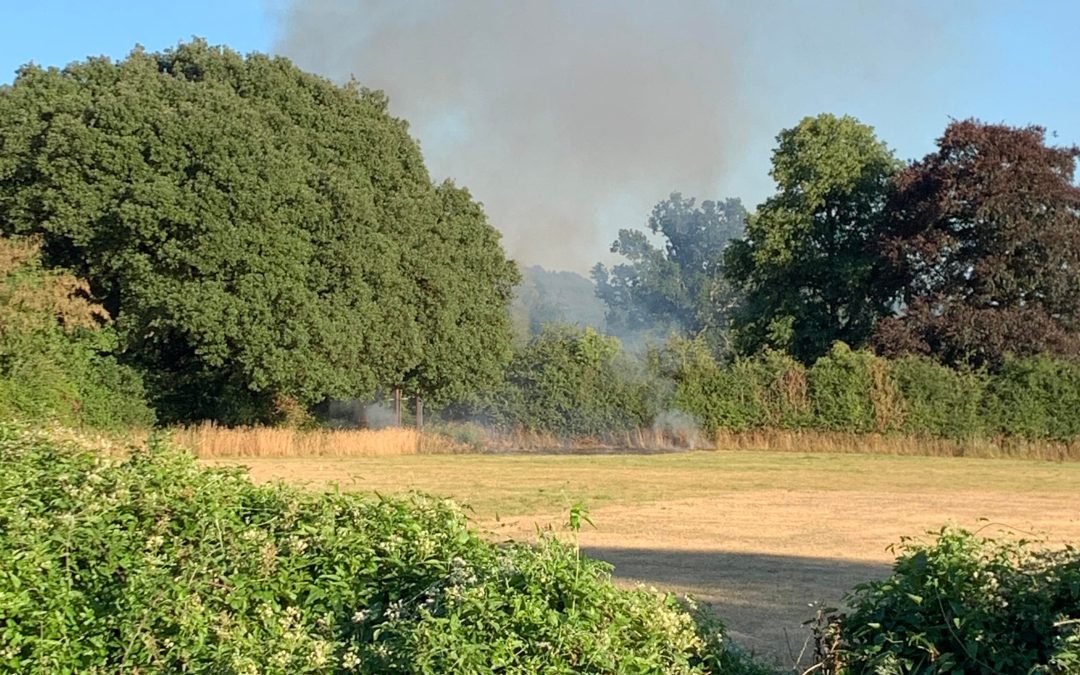 NEWS | Fire crews responding to a wildfire in a Herefordshire village this evening
