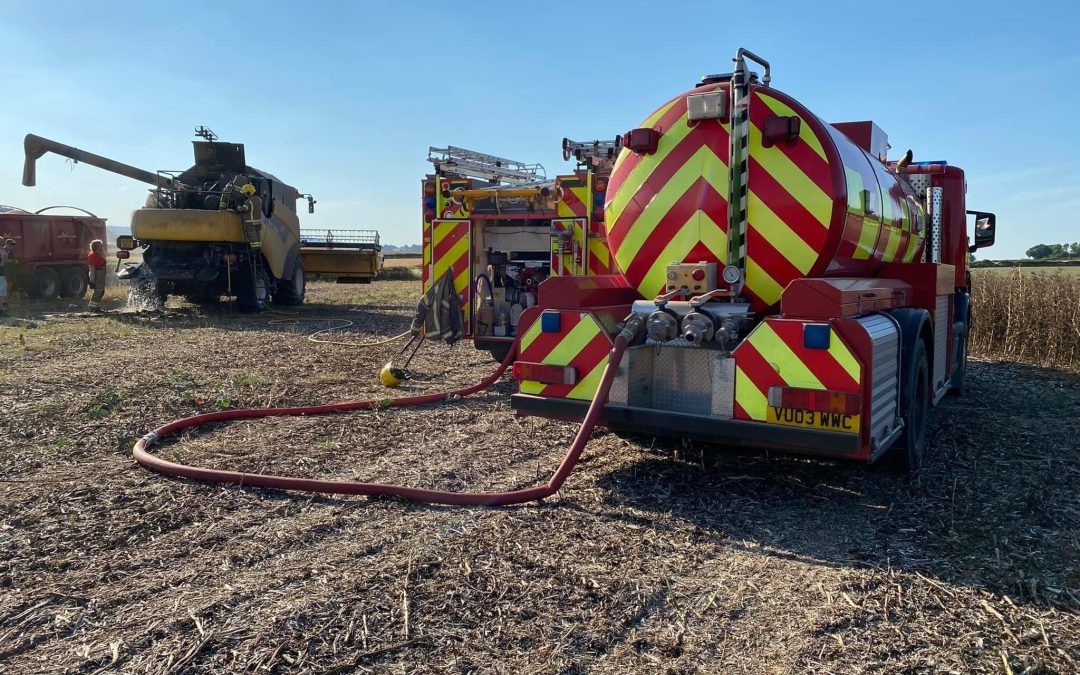 NEWS | Fire crews called to a fire this evening involving an agricultural vehicle  